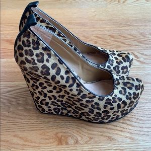 Aldo Cheetah Wedges